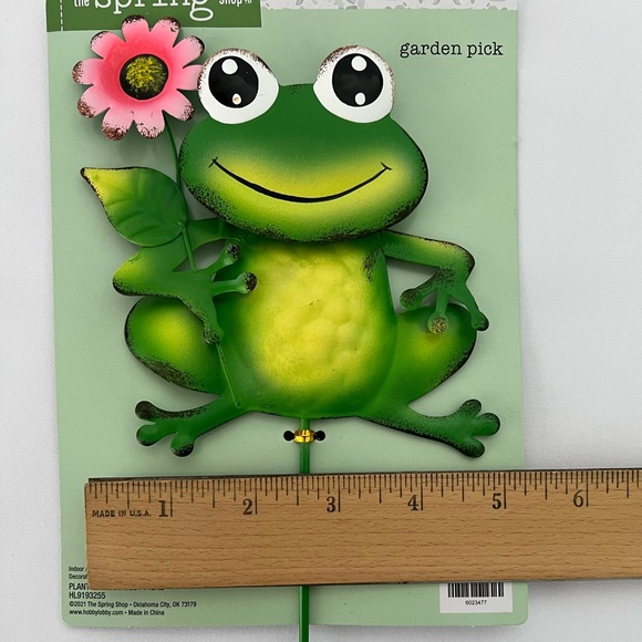 NWT - The Spring Shop - Garden Pick - Smiley Frog with Flower - Picture 6 of 6